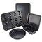 5 Pieces Nonstick Bakeware Set, Bakeware Include Cookie Sheet, Loaf Pan, Square Pan, Round Cake Pan, 12 Cups Muffin Pan